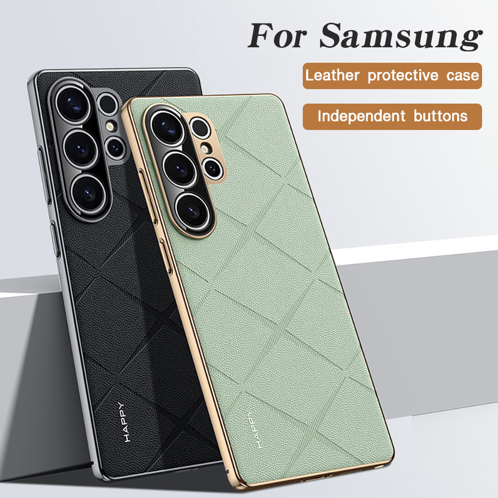 Camera Leather Case - Leather Plating For Samsung S25 Ultra