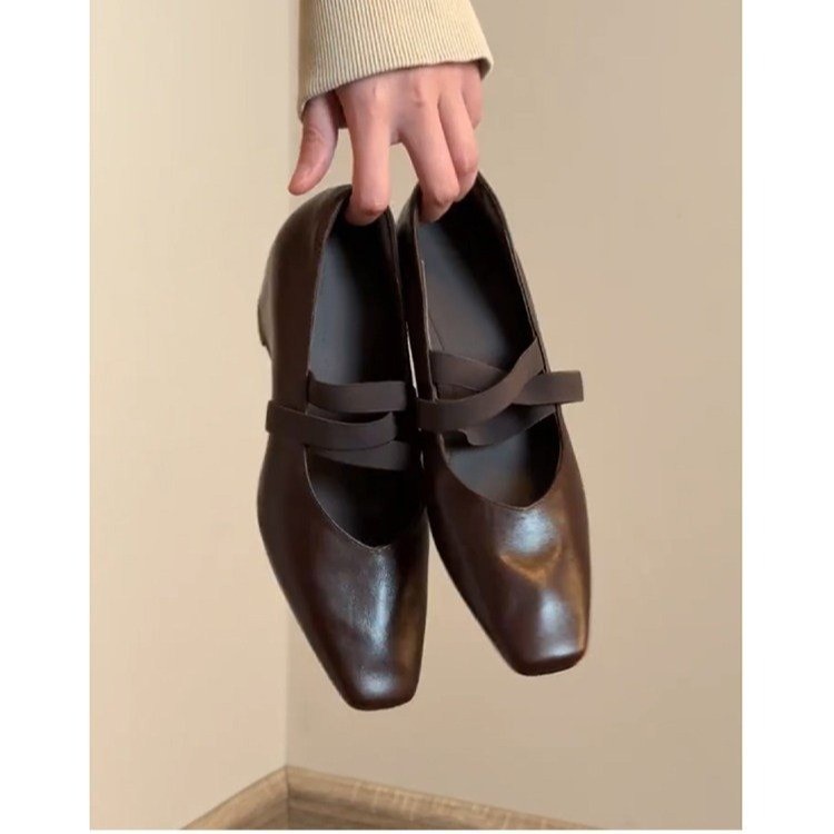 French-style Vintage Low-heel  - Vintage Collectible Shoes recension och pris