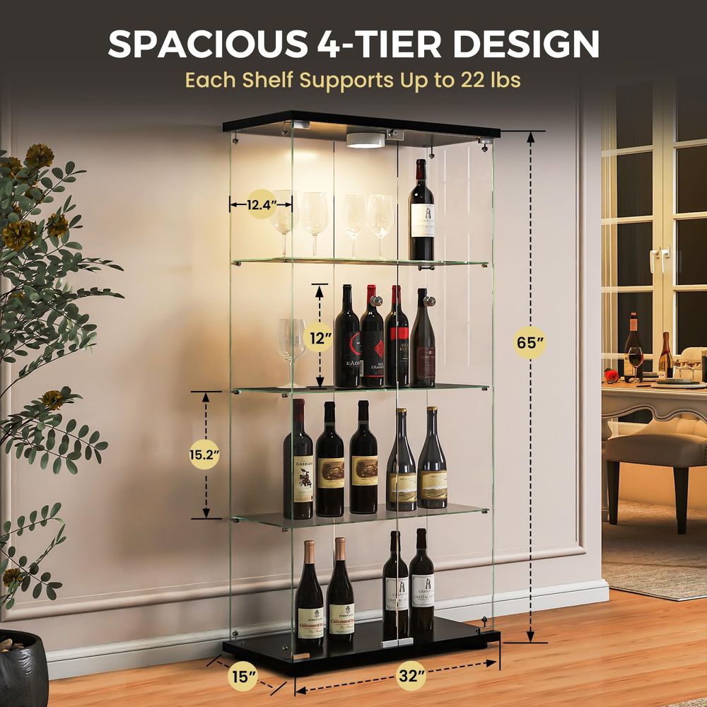 Display Cabinet with LED Light - Collectible & Vintage Dolls For Halloween recension och pris