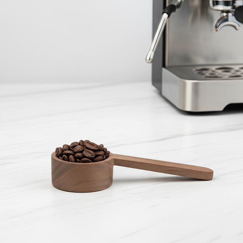 Wooden Coffee Measuring Spoon  - Vintage Collectible Spoons recension och pris