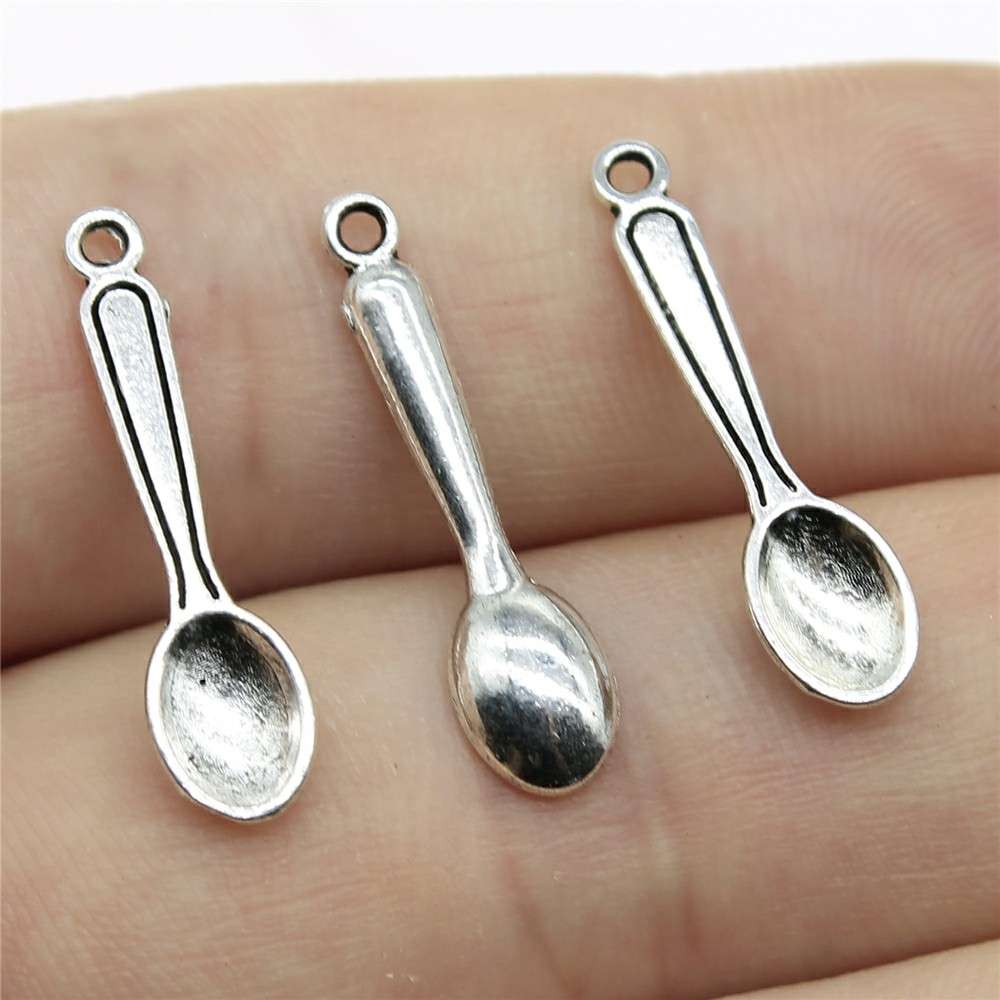 WYSIWYG 40pcs 24x6mm Charms Ki - Vintage Collectible Spoons recension och pris