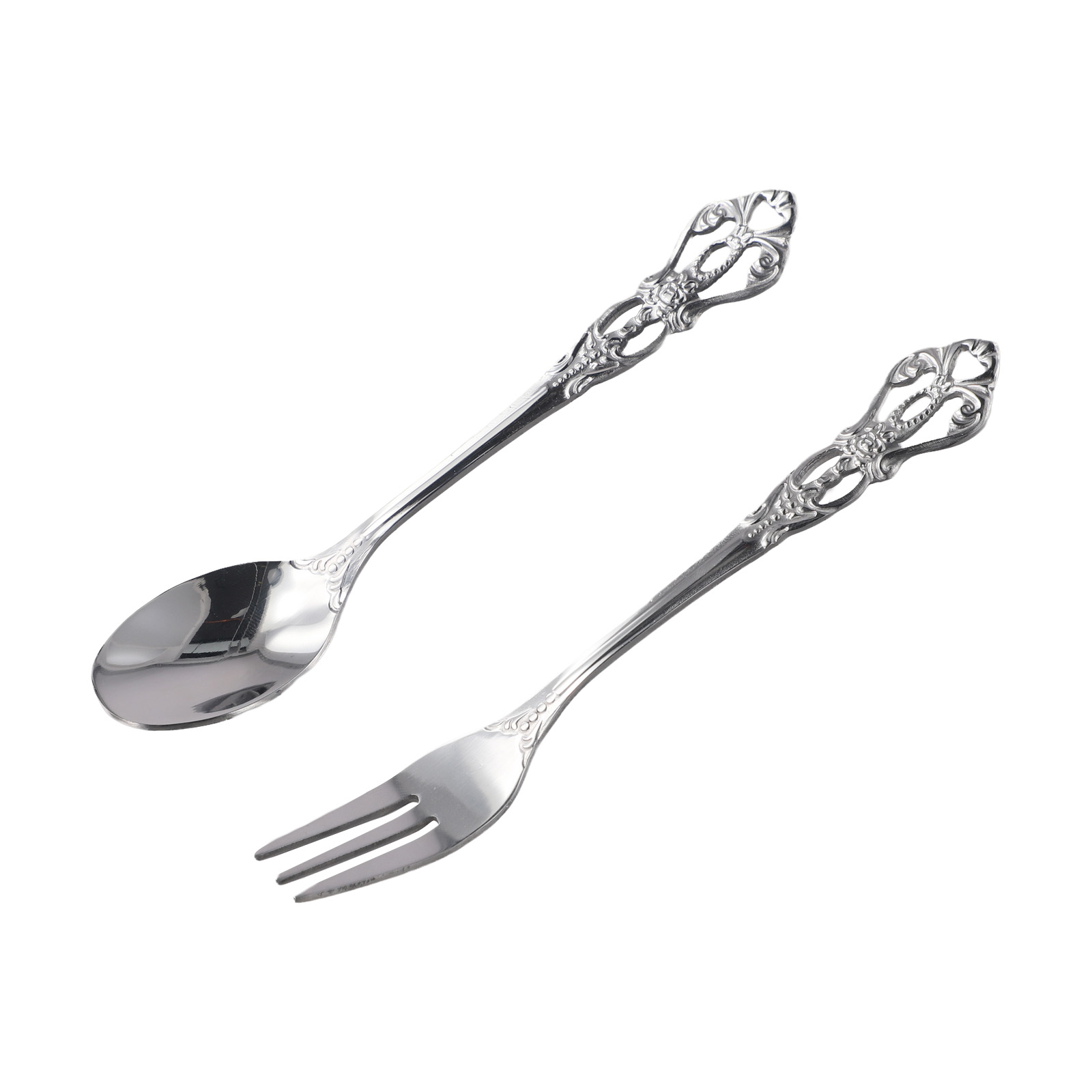1 Pair Vintage Gold Spoon Fork - Vintage Collectible Spoons recension och pris