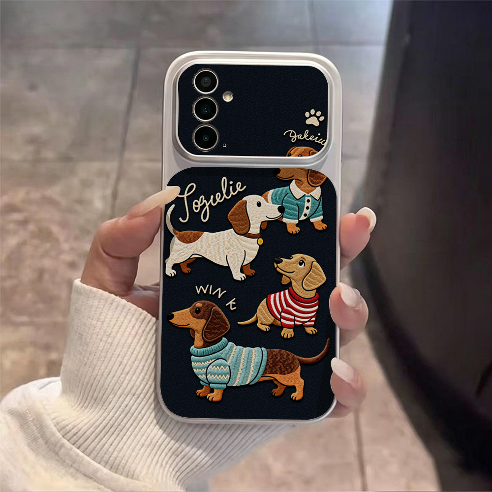 Cartoon Puppy Leather Phone Ca - Camera Leather Case recension och pris