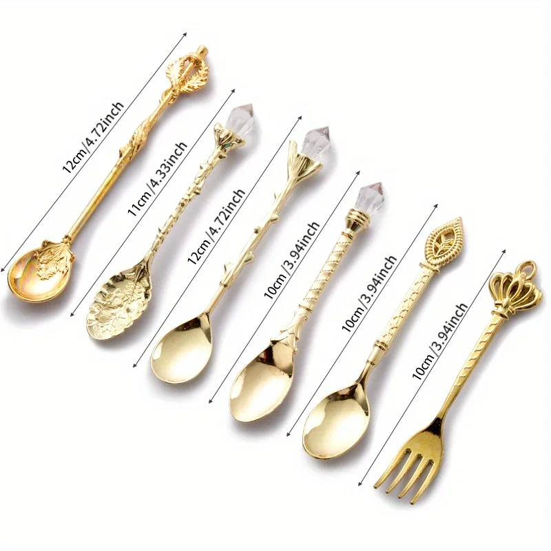6pcs Vintage Spoons Fork Royal - Vintage Collectible Spoons recension och pris