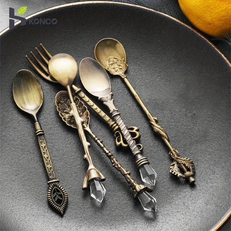 6pcs Vintage Spoons Fork Royal - Vintage Collectible Spoons recension och pris