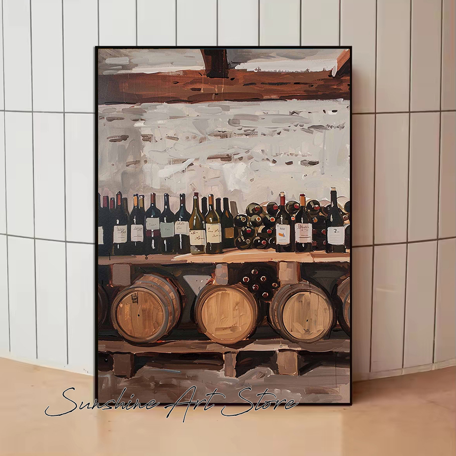 Wine Barrels Cellar Vintage Wi - Collectible Vintage Wine recension och pris