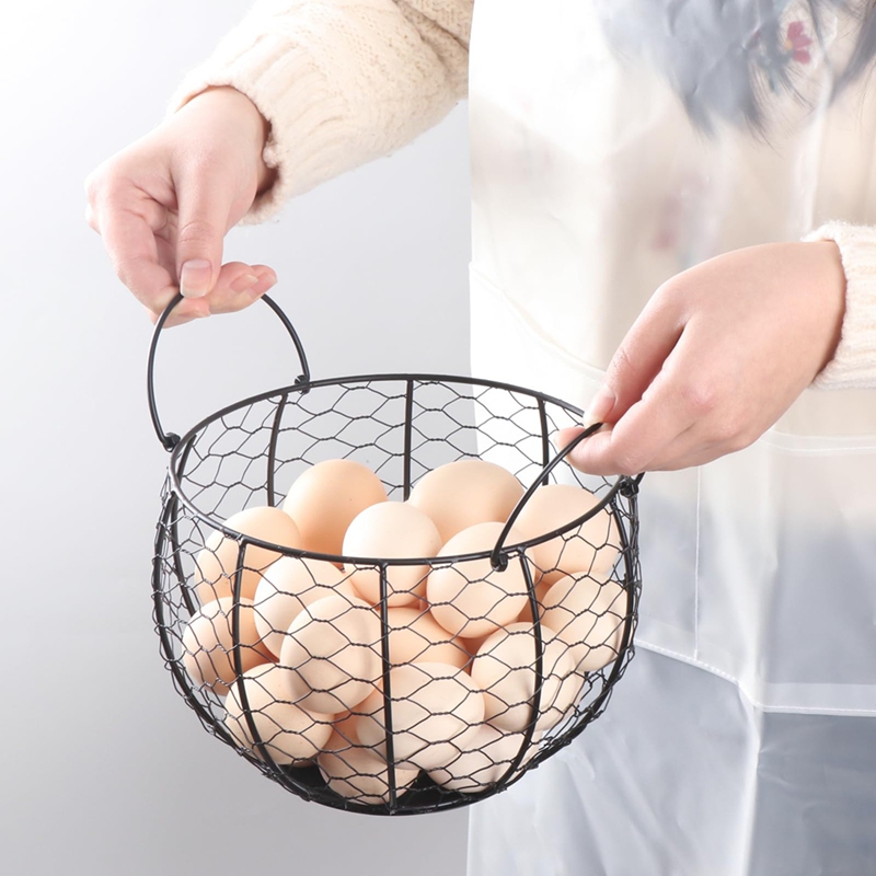 Wire Egg Basket for Gathering  - Collectible & Vintage Dolls For Halloween recension och pris